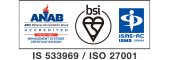 ISMS (情報セキュリティマネージメントシステム)を取得しております。